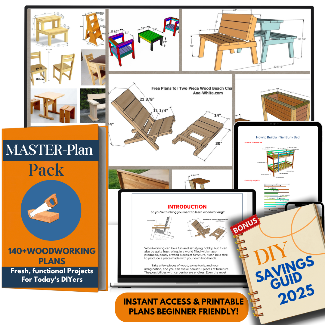 DIY Master Pack – 140+ step-by-step Woodworking Plans