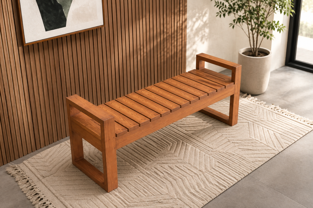 DIY Wooden Bench Plans — Printable PDF